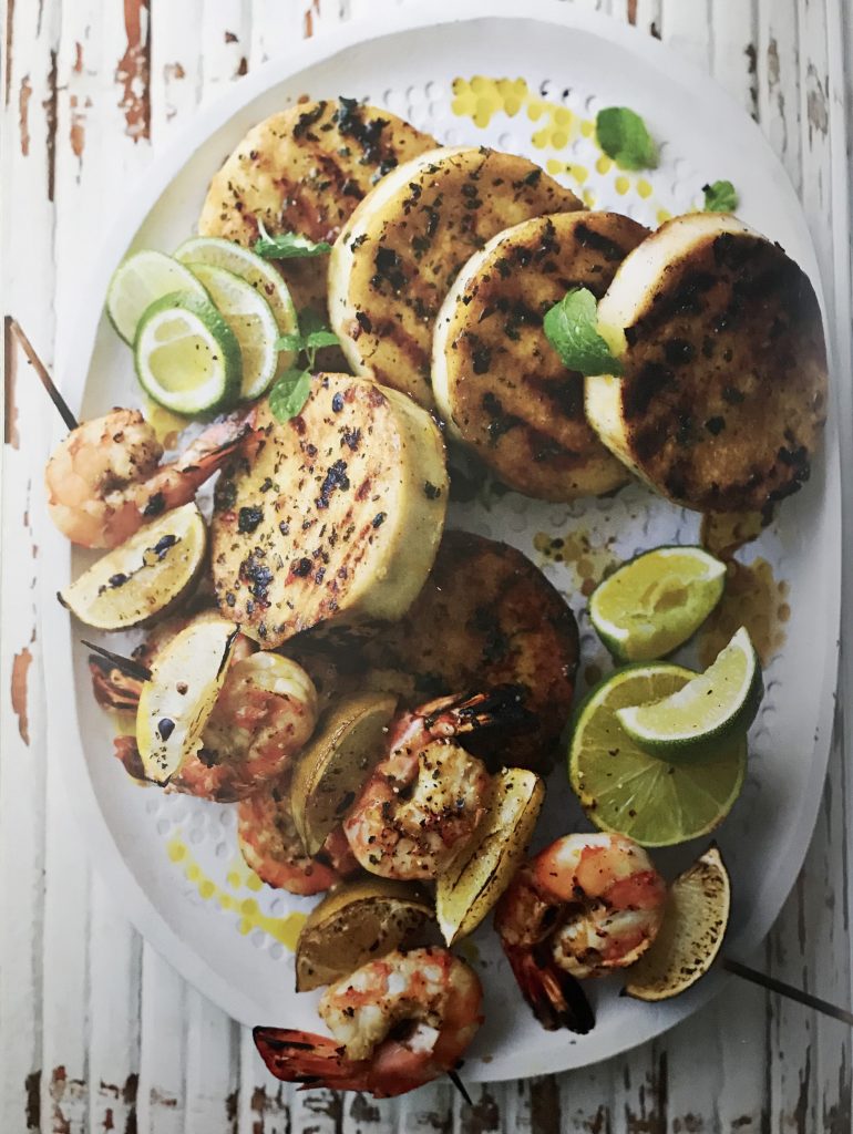 Griddled Yams with Garlic, Chilli & Mint Dressing - Ainsley Harriott