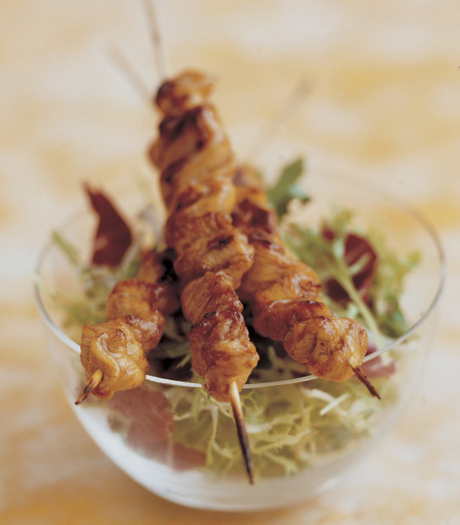 Sticky Garlic Chicken Skewers - Ainsley Harriott