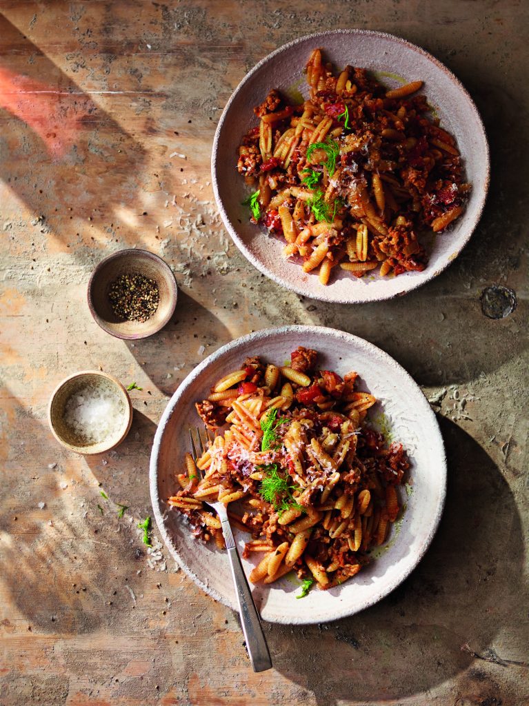 Sardinian Pasta Shells with Sausage, Tomato & Fennel Sauce - Ainsley Harriott