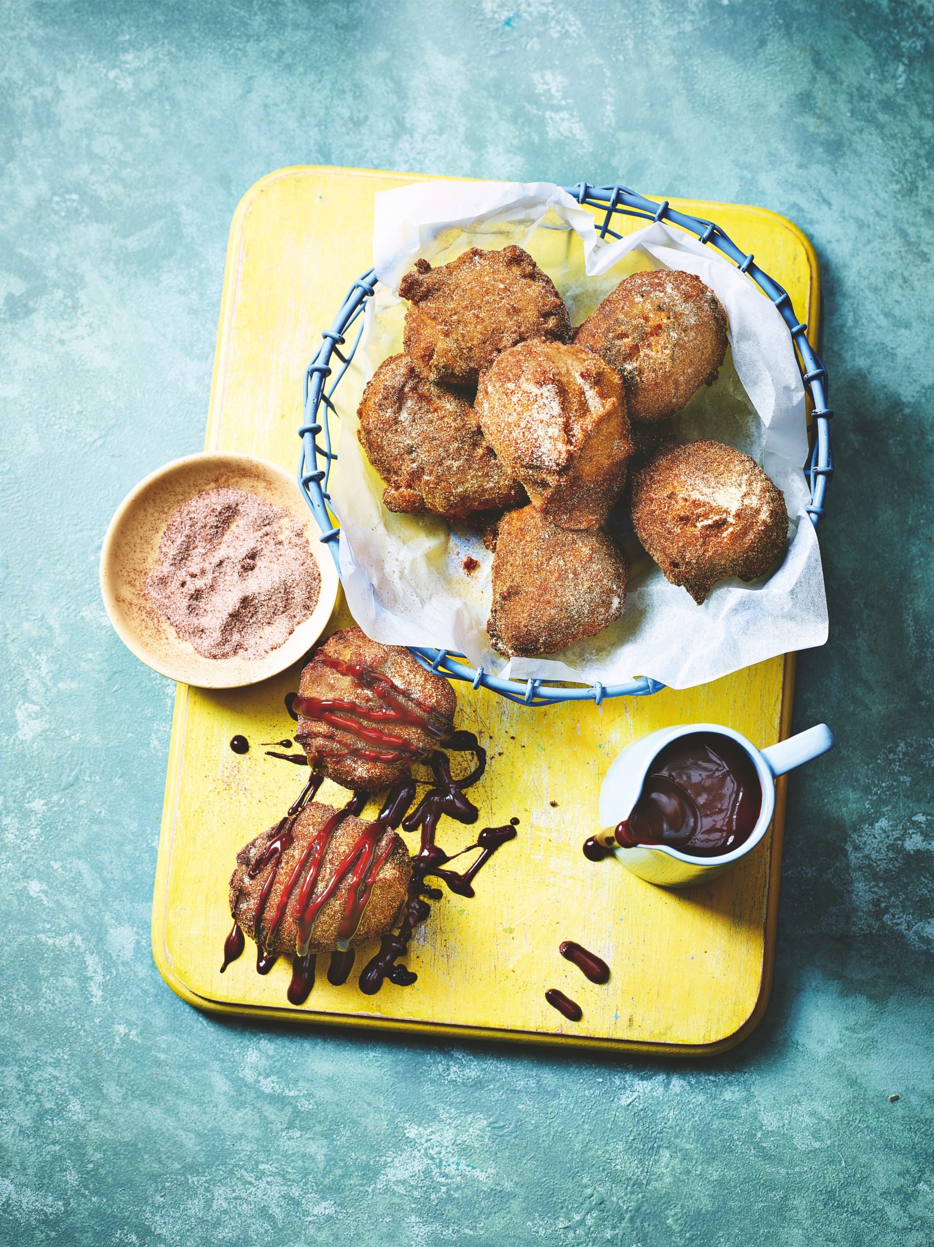 Caribbean Cinnamon Banana Fritters with Chocolate Sauce Dip - Ainsley Harriott