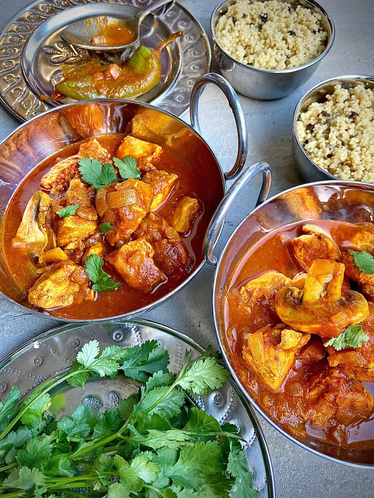 Chicken and Mushroom Curry with Wild Mushroom Couscous Ainsley Harriott