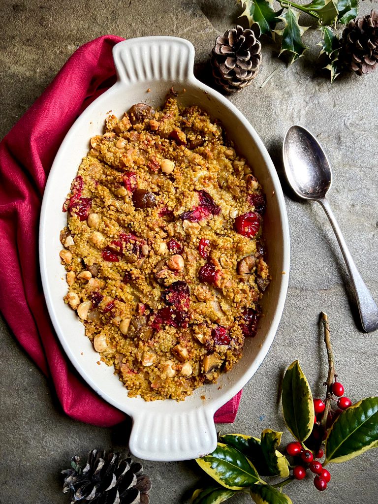 Cranberry, Chestnut and Couscous Stuffing with Hazelnuts - Ainsley Harriott