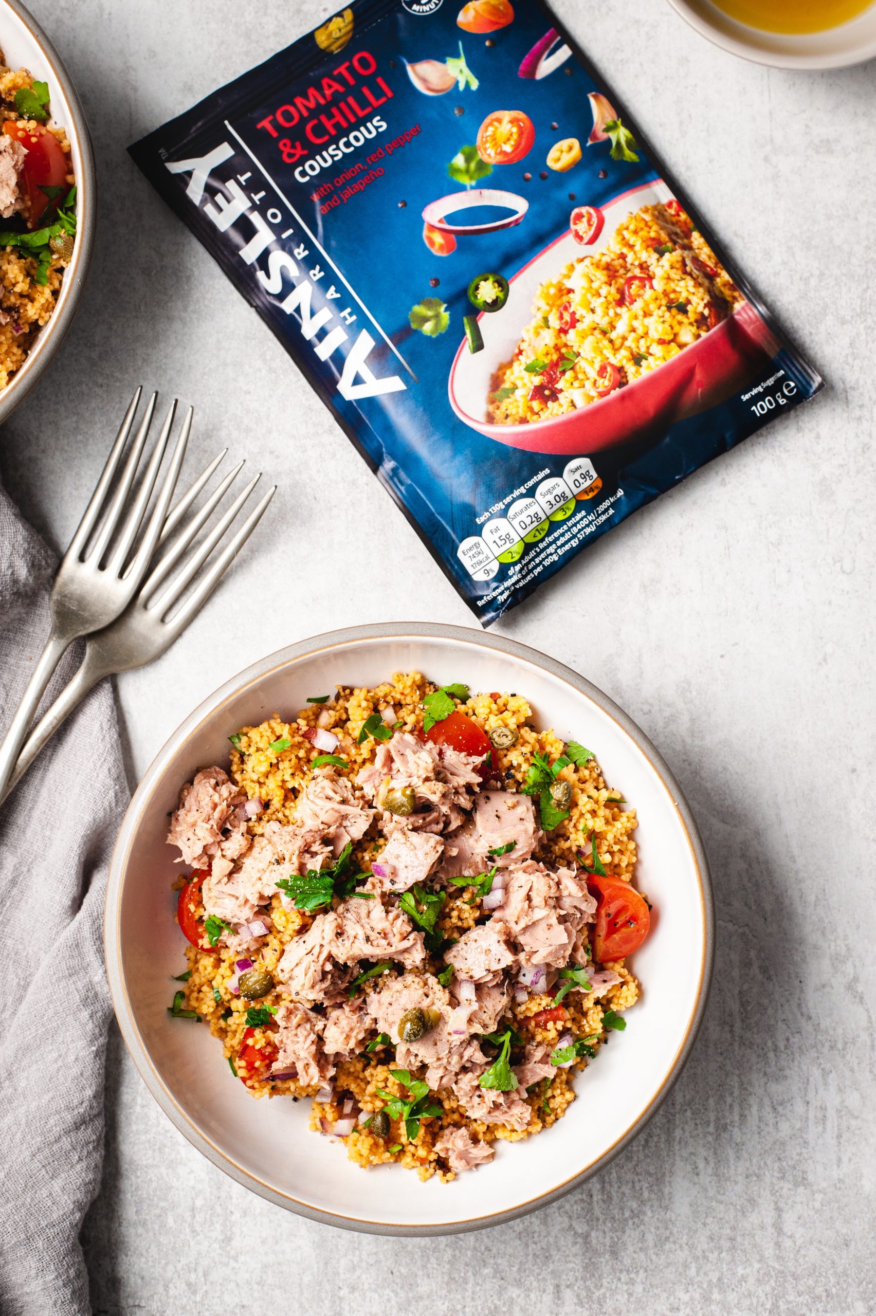 Mediterranean Couscous & Tuna Salad Bowl Ainsley Harriott