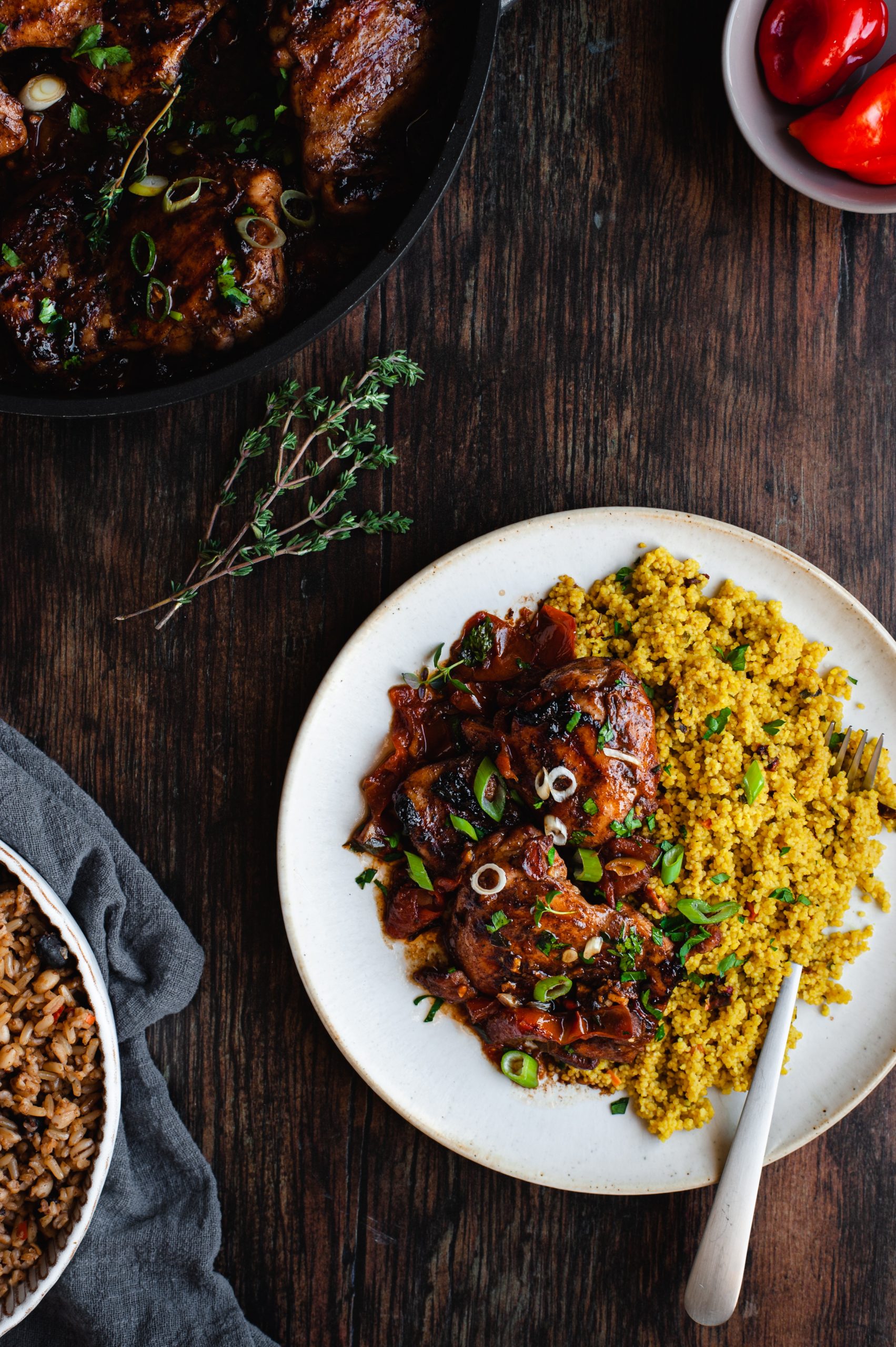 Quick & Easy Brown Stew Chicken with Caribbean Couscous Ainsley Harriott