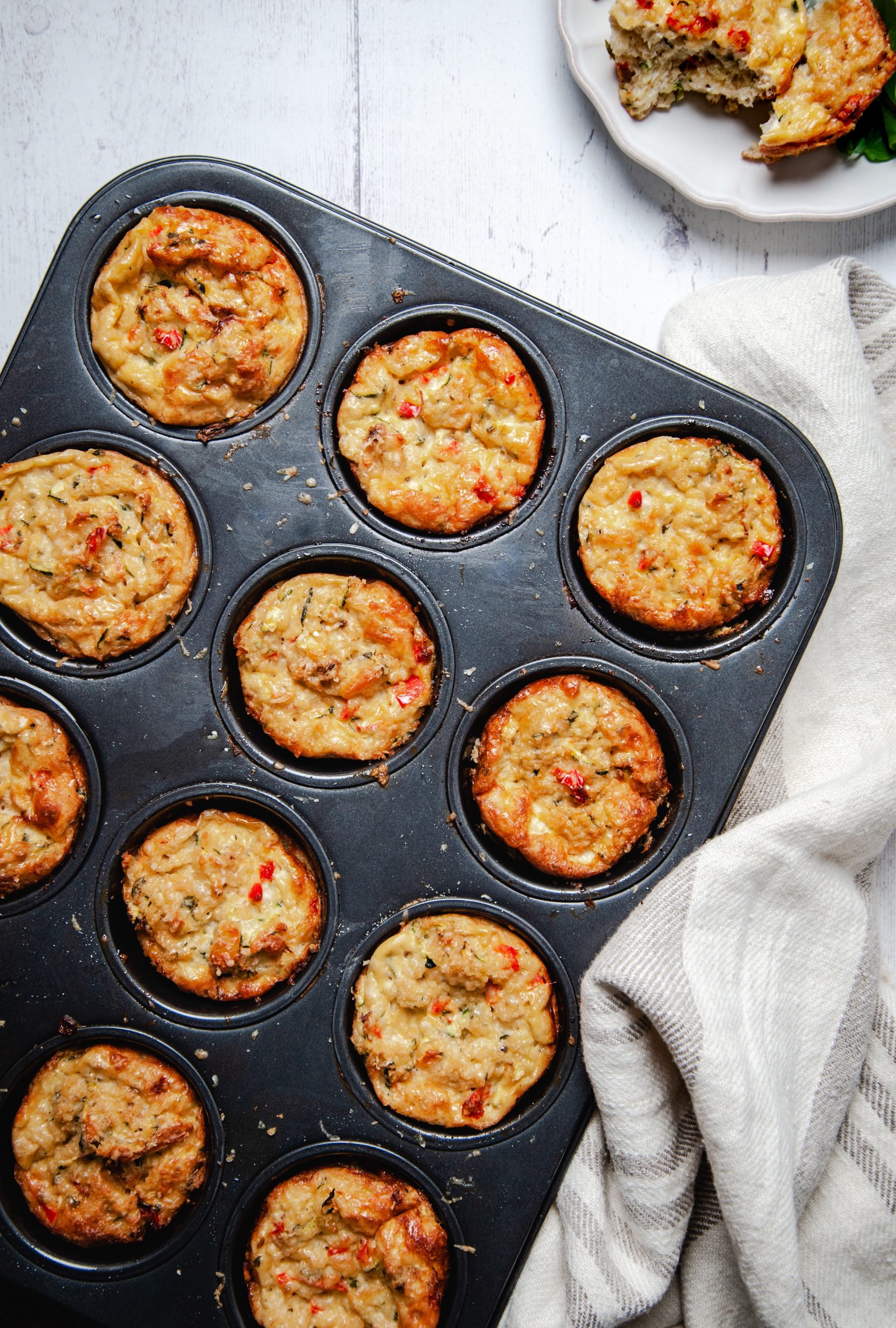 Courgette, Red Pepper & Halloumi Couscous Muffins - Ainsley Harriott