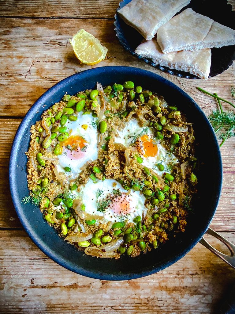 Moroccan Medley Couscous with Edamame Beans and Eggs Ainsley Harriott