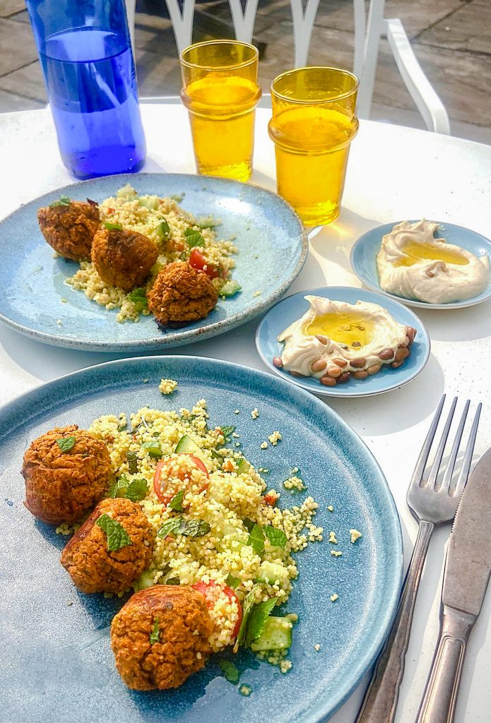 Sweet Potato Falafel, Couscous Salad & Hummus - Ainsley Harriott