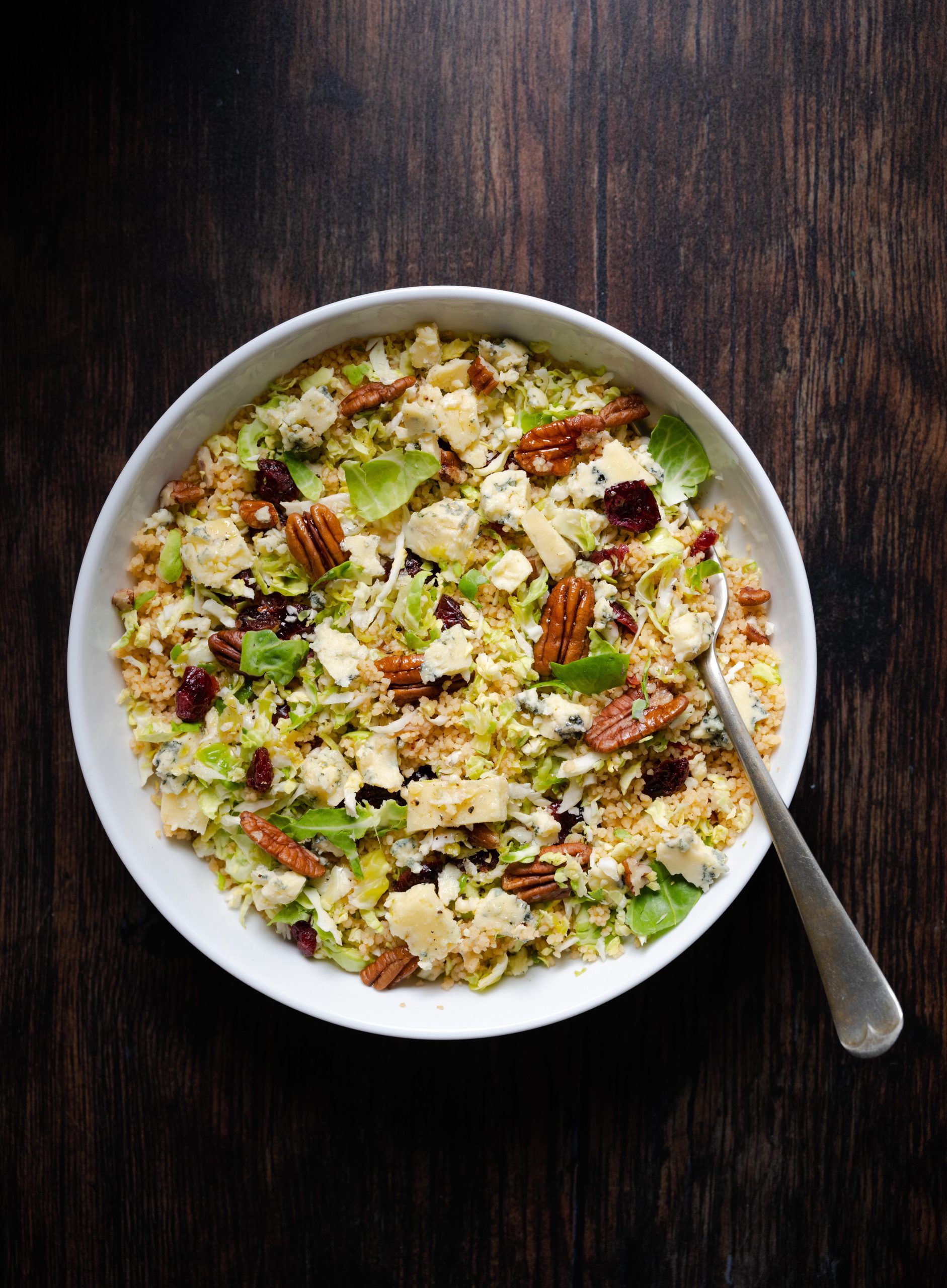 Shredded Sprout, Blue Cheese & Cranberry Couscous Salad Ainsley Harriott