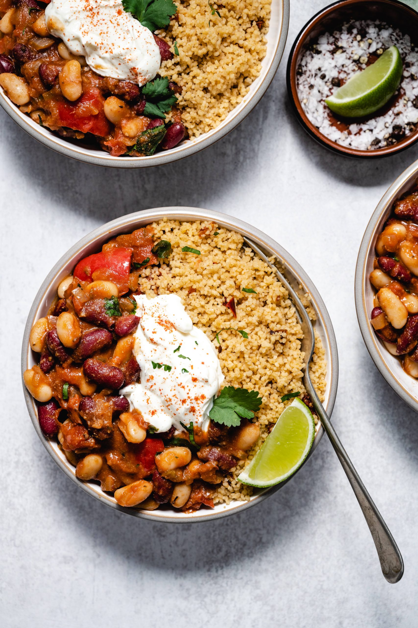 Spicy Bean Chilli Couscous Bowls Ainsley Harriott