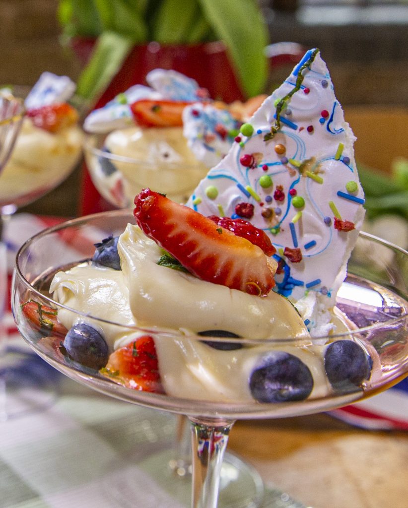 Celebration Berry & White Chocolate Mousse with Meringue Shards - Ainsley Harriott
