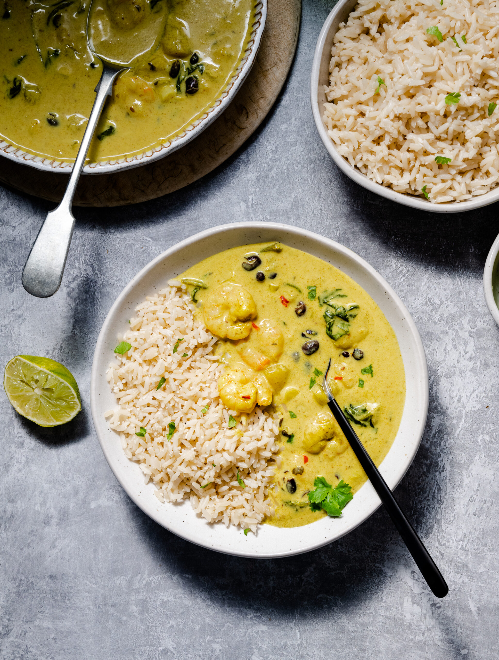 Prawn, Mango & Black Bean Curry with Coconut Rice - Ainsley Harriott