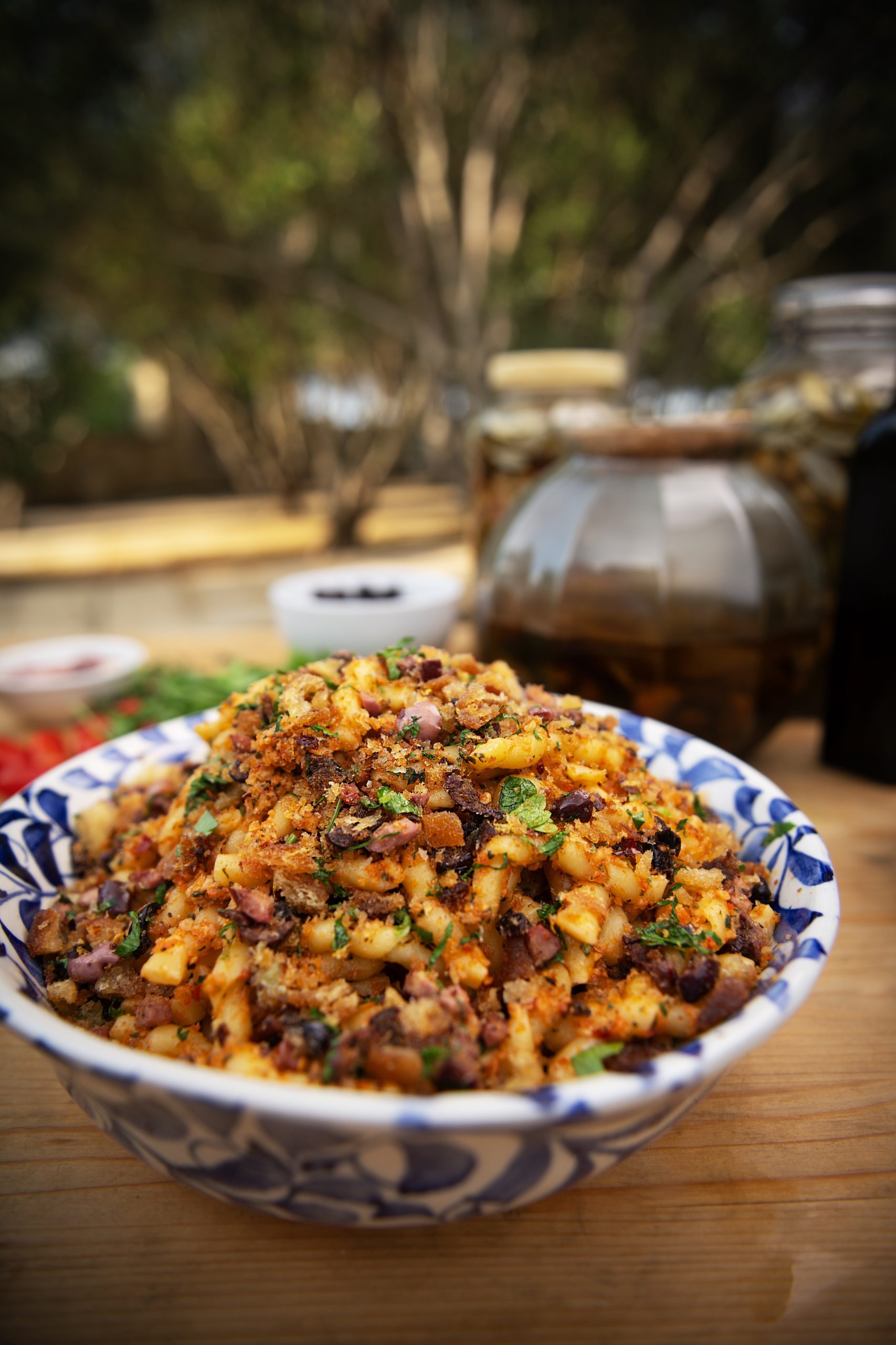 Pasta Alla Trapenese with Black Olive Mollica - Ainsley Harriott