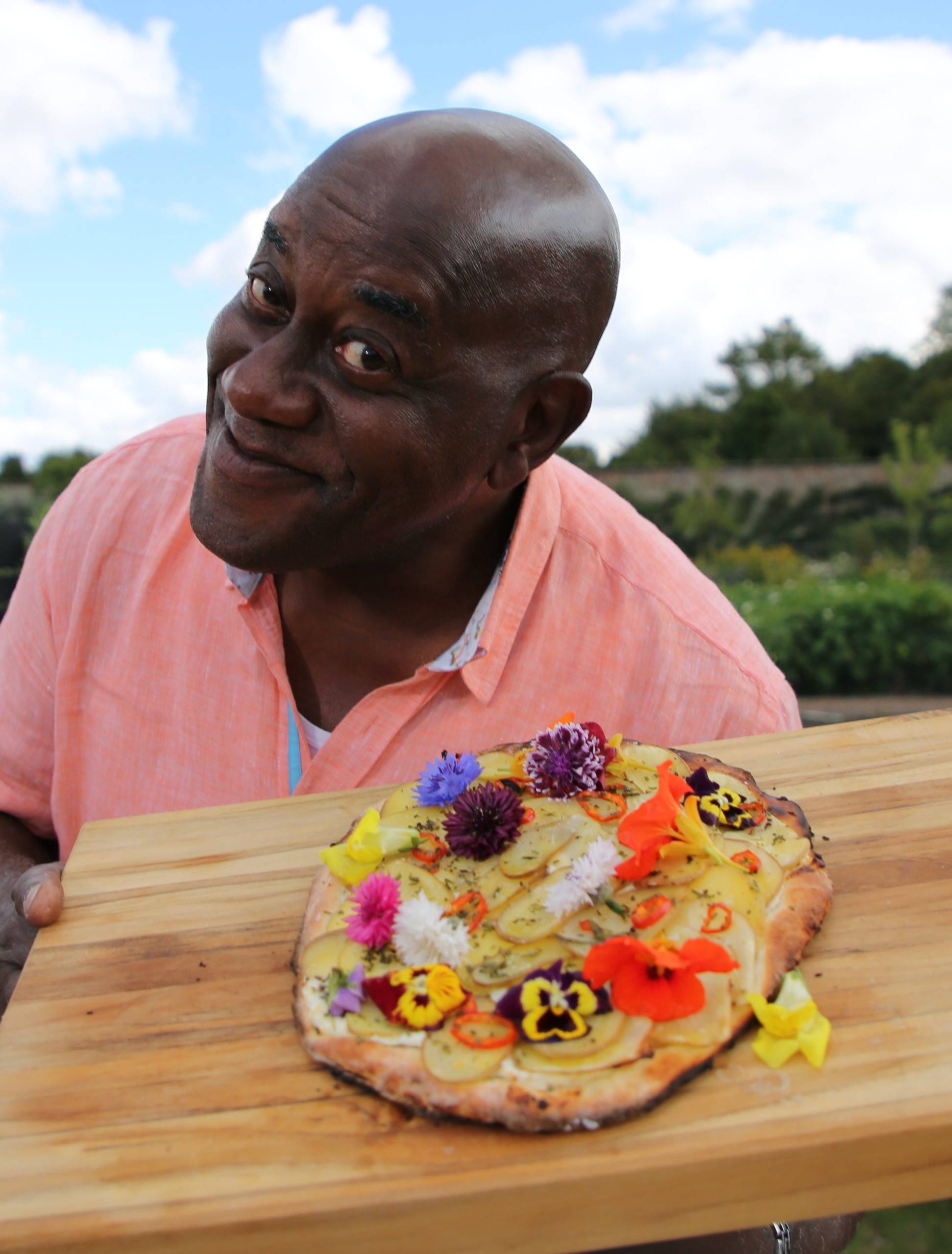 Quick Flatbread Pizza with Charlotte Potatoes & Rosemary - Ainsley Harriott