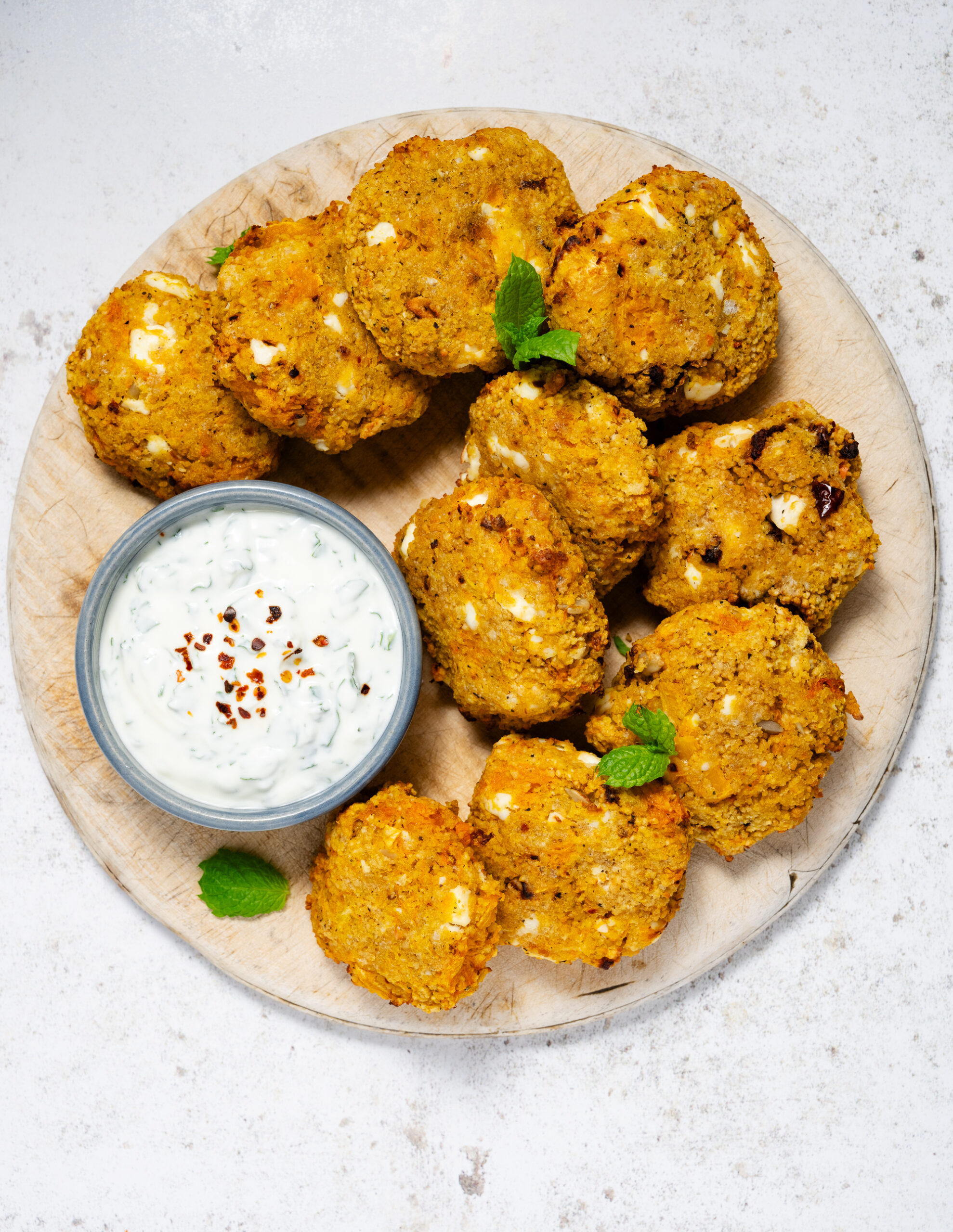 Air Fryer Moroccan Butternut Squash, Feta and Couscous Patties - Ainsley Harriott