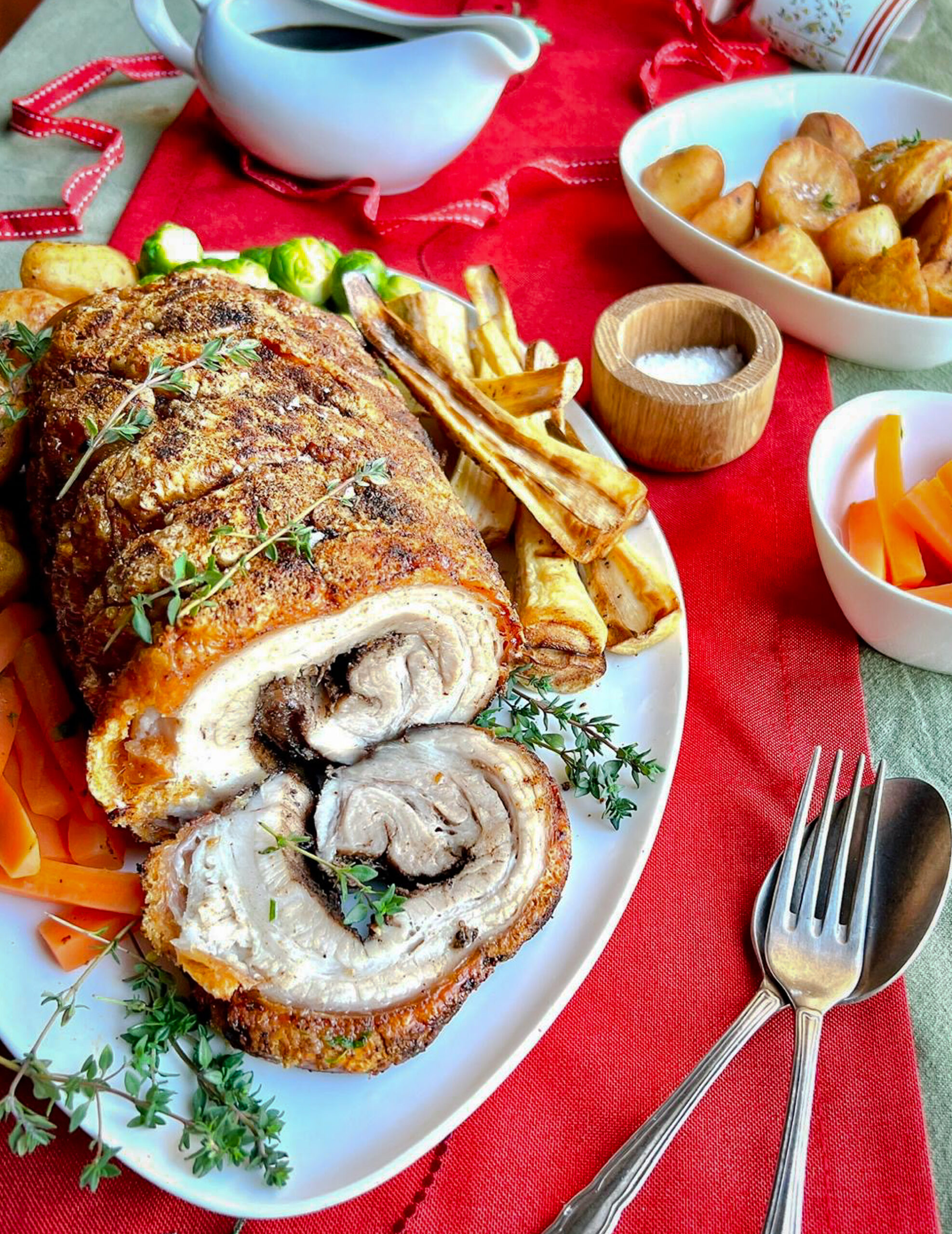 Jerk-Spiced Porchetta with Jerk Gravy - Ainsley Harriott