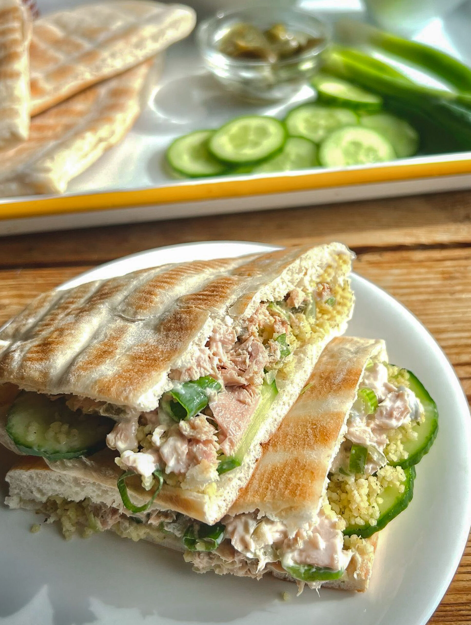 Spicy Tuna & Lemon Couscous Pitta Pockets - Ainsley Harriott