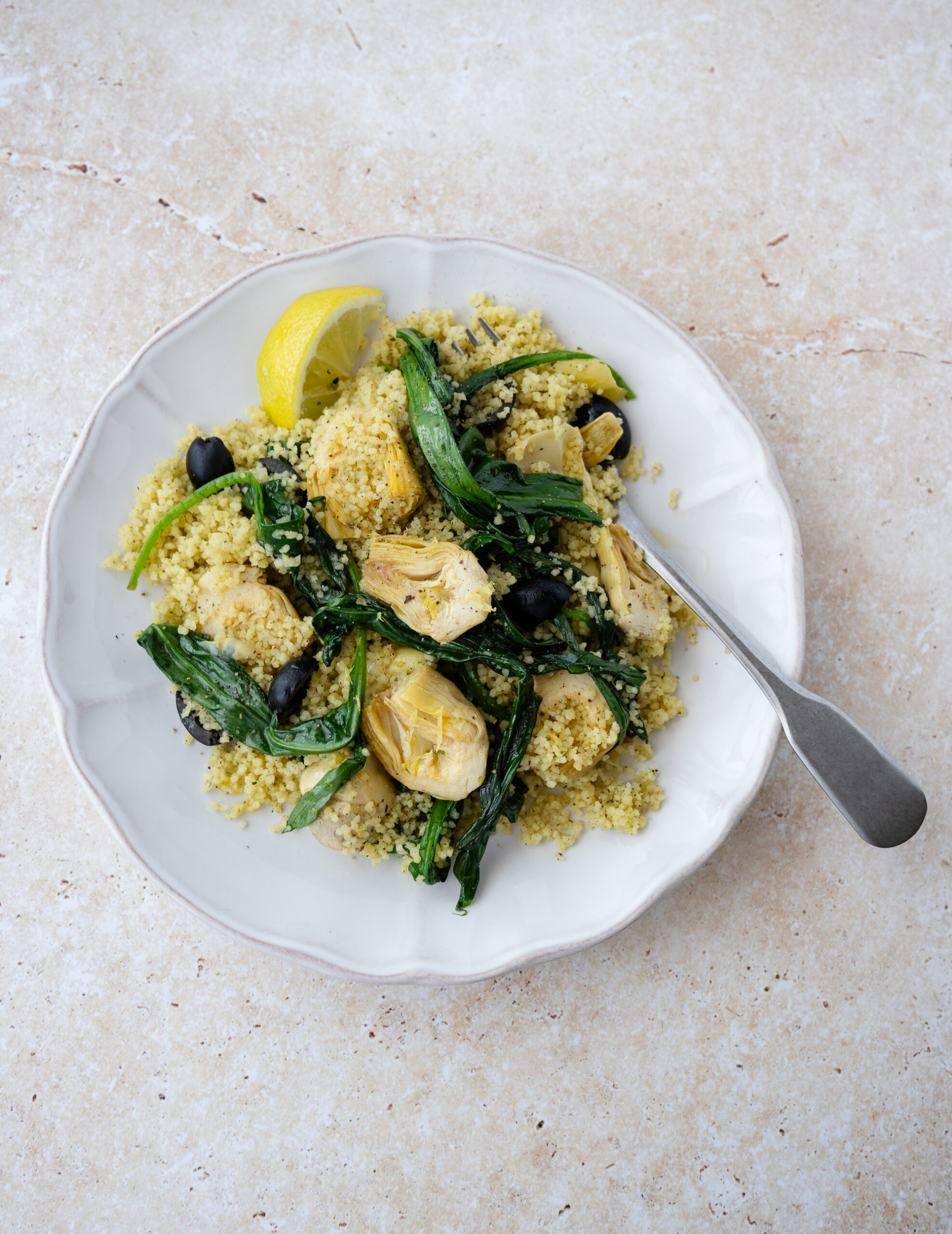 Wild Garlic, Artichoke & Olive Couscous Salad - Ainsley Harriott