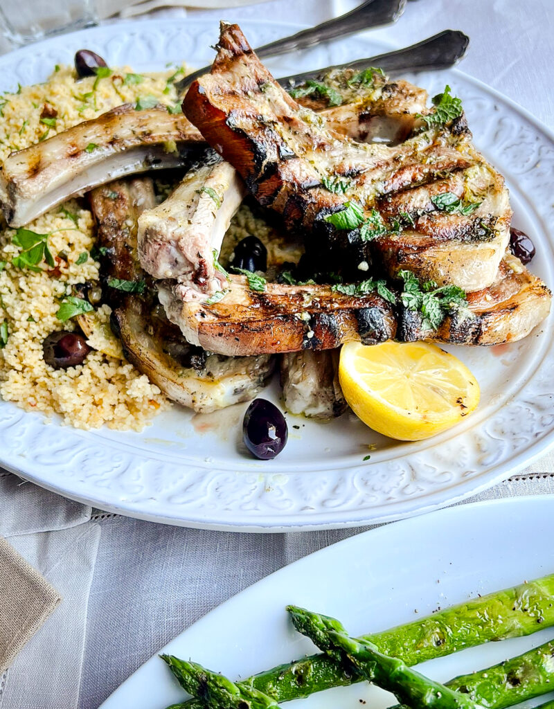 Zingy Lamb Chops with Lemon, Mint & Parsley Couscous - Ainsley Harriott