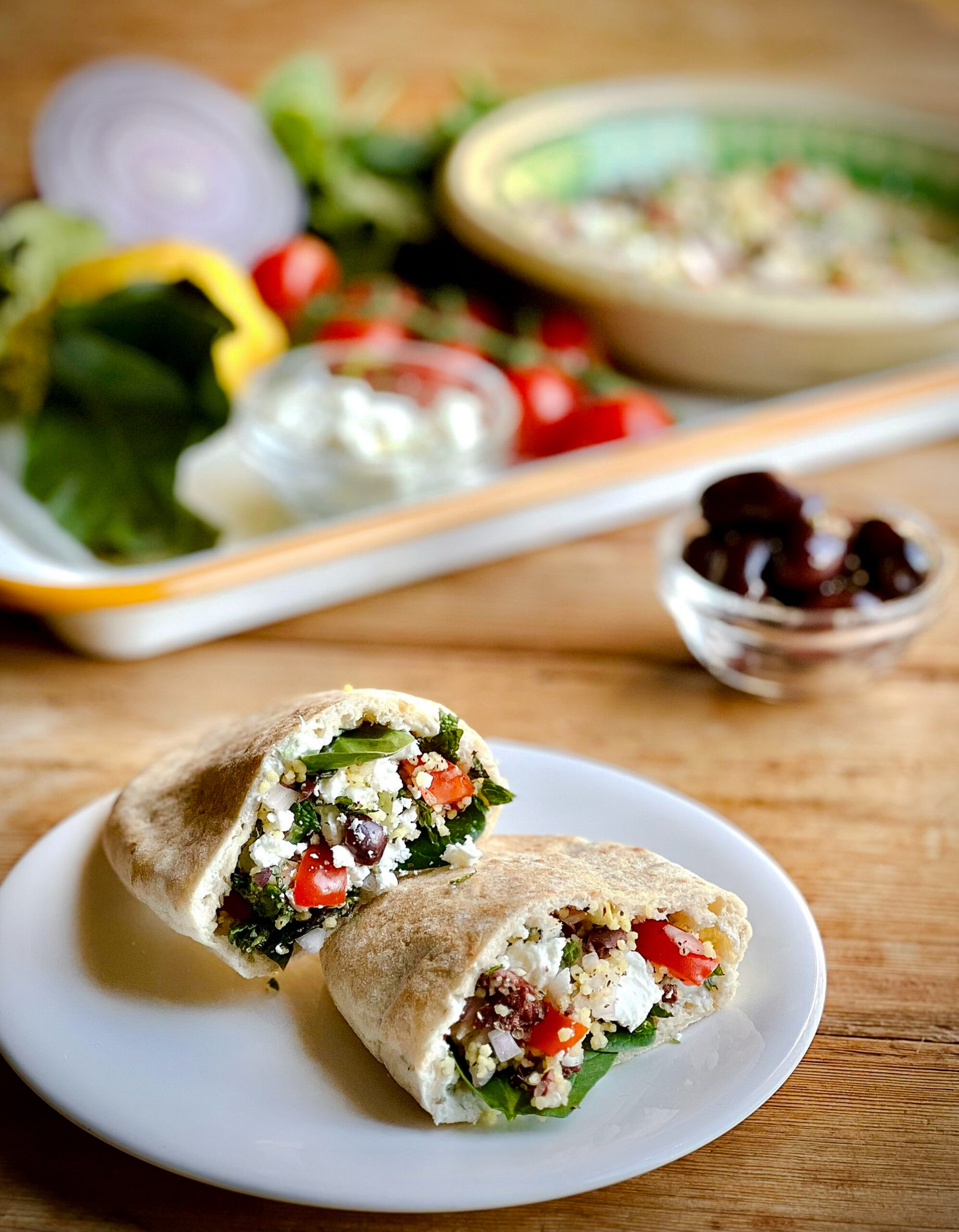 Mediterranean Veg, Couscous & Pesto Pitta Pockets - Ainsley Harriott