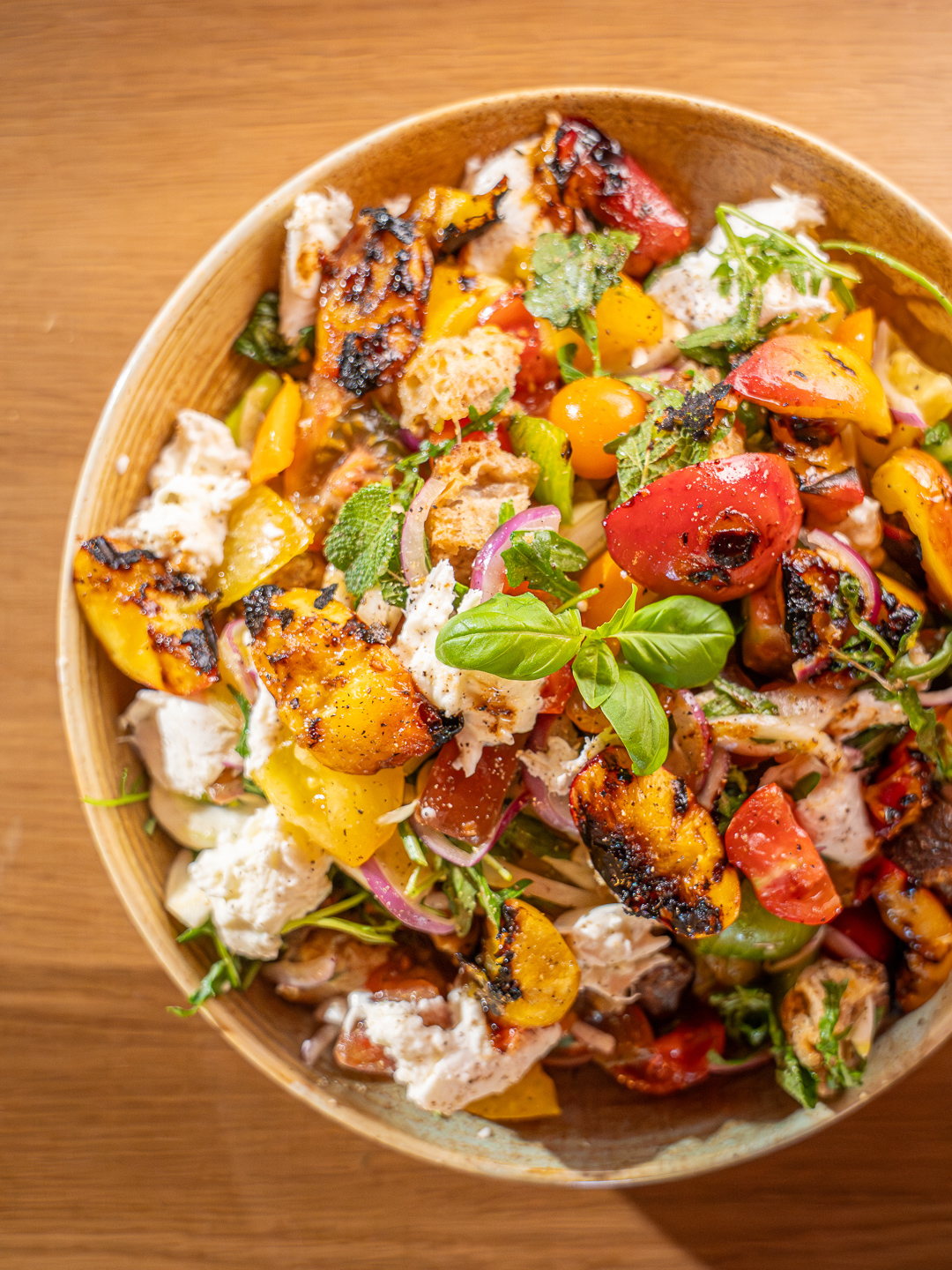 Griddled Nectarine, Fennel &amp; Mozzarella Panzanella - Ainsley Harriott